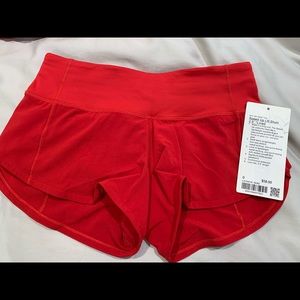 LULULEMON Speed Up Low-Rise Short 2.5 DARK RED